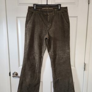 American Eagle Outfitters Women's Green Olive Corduroy Pants